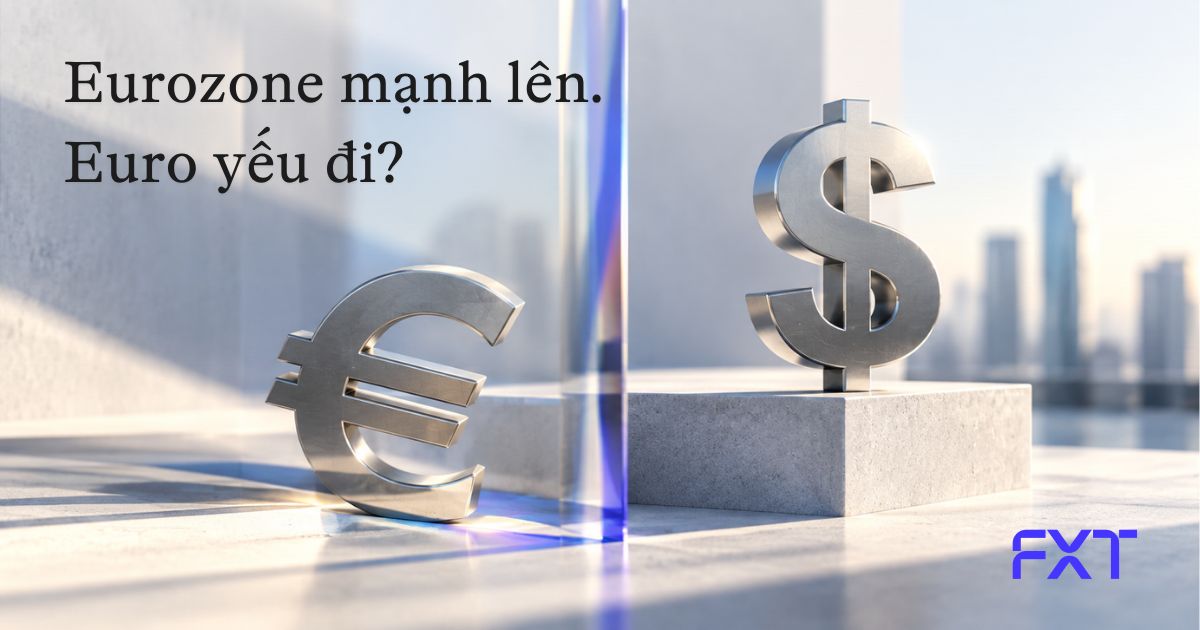 Dữ liệu Eurozone đang cải thiện, vậy tại sao đồng Euro vẫn chịu áp lực?